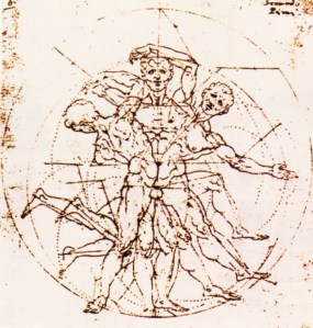 Carlo Urbino studio della cinetica del corpo umano codex Huyges XVI copie